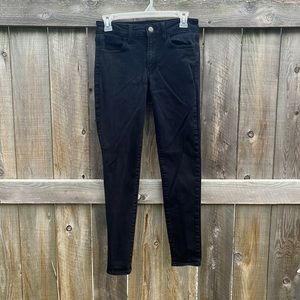 American Eagle 🦅 Black Skinny Jeans 🦅 Women’s Size 8 Regular Next LVL Stretch